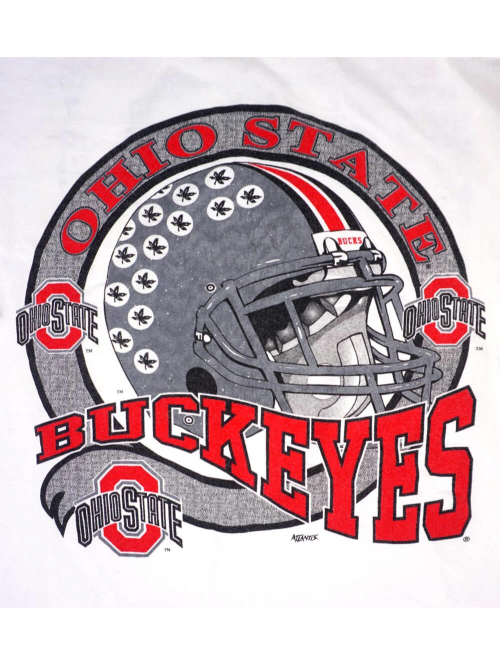 Vintage 90s Ohio State Buckeyes T Shirt XL Mens NCAA Football Single Stitch Tee